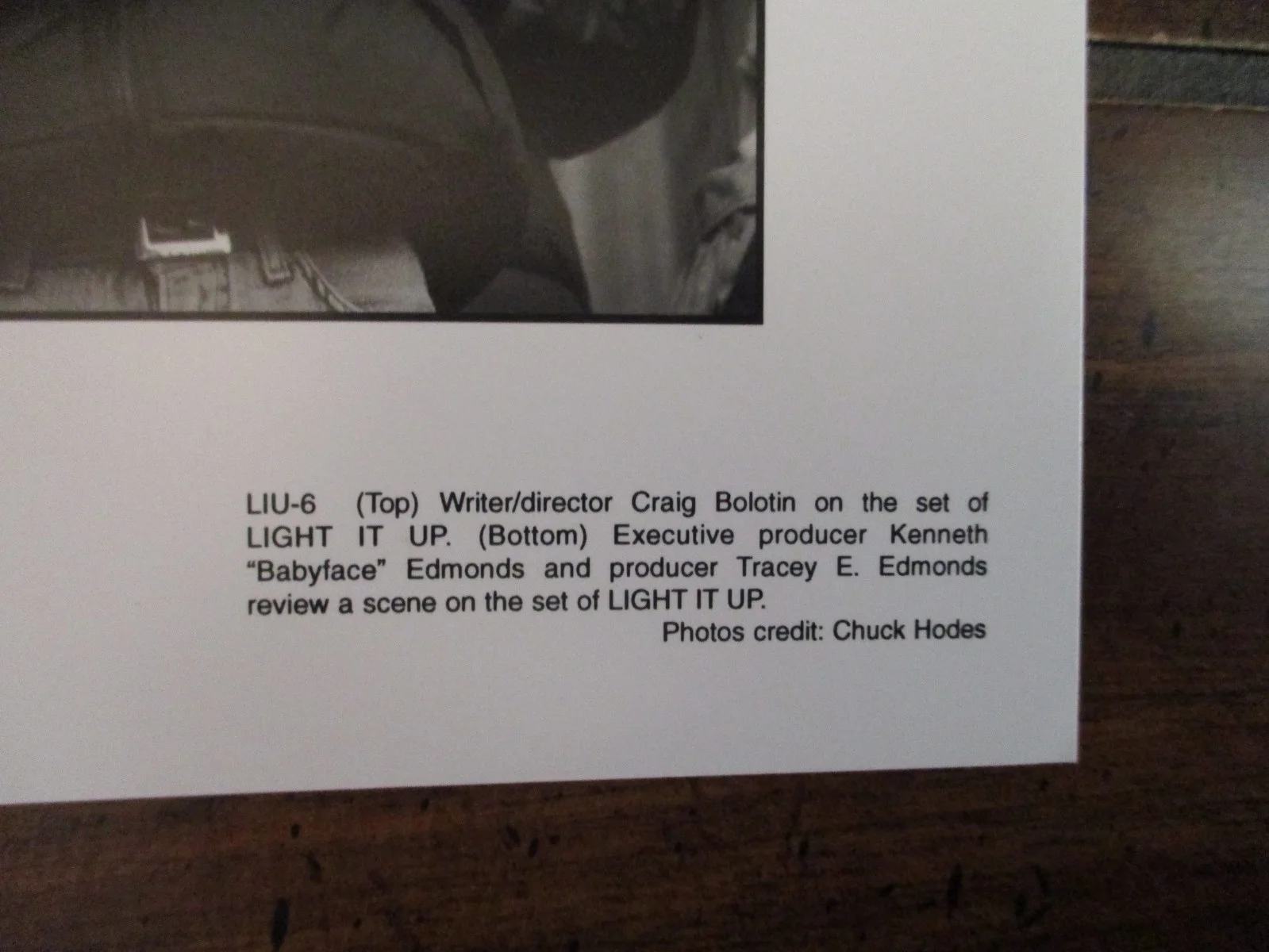 Craig Bolotin/Rosario Dawson/Kenneth Edmonds(LIGHT IT UP)1999 8 x 10 B & W Photo, изображение 3