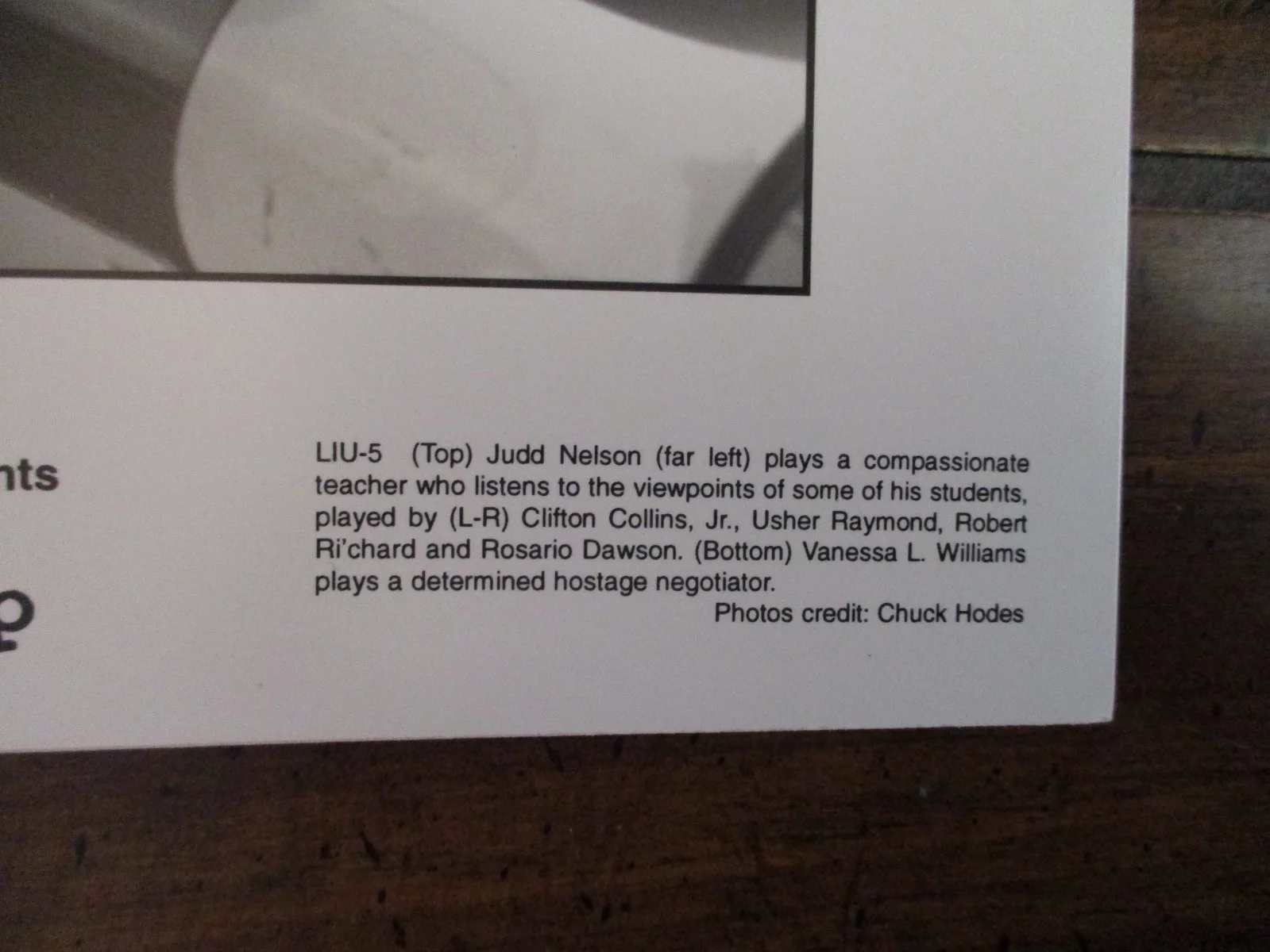 Judd Nelson/Rosario Dawson/Vanessa Williams(LIGHT IT UP)1999 8 x 10 B & W Photo, изображение 3