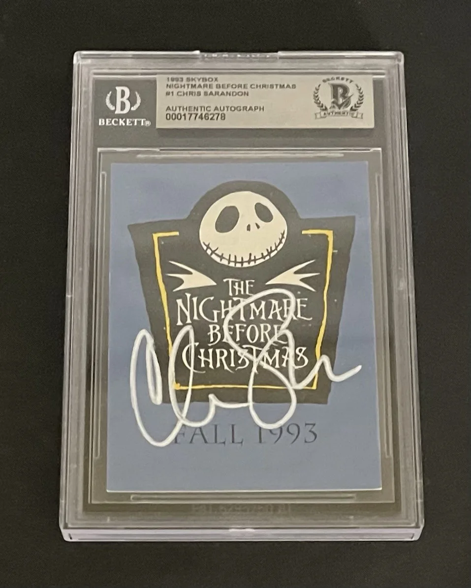 Chris Sarandon — Chris Sarandon BAS Signed Nightmare Before Christmas Card Autographed Slabbed #1, image 2