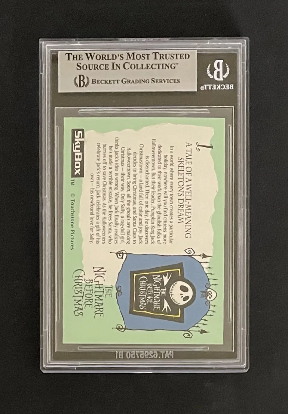 Chris Sarandon — Chris Sarandon BAS Signed Nightmare Before Christmas Card Autographed Slabbed #1, image 3