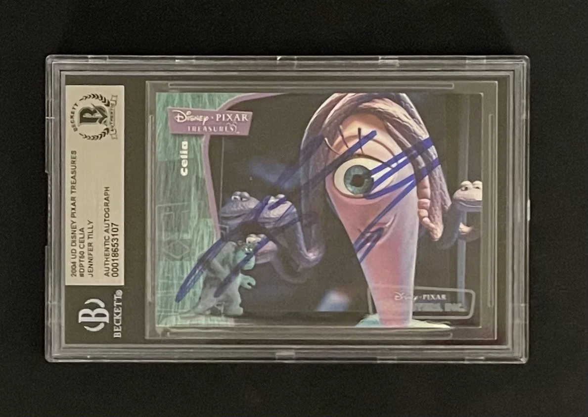 Jennifer Tilly — Jennifer Tilly BAS Signed Monsters Inc 2004 Upper Deck Card Autographed Slabbed, image 2