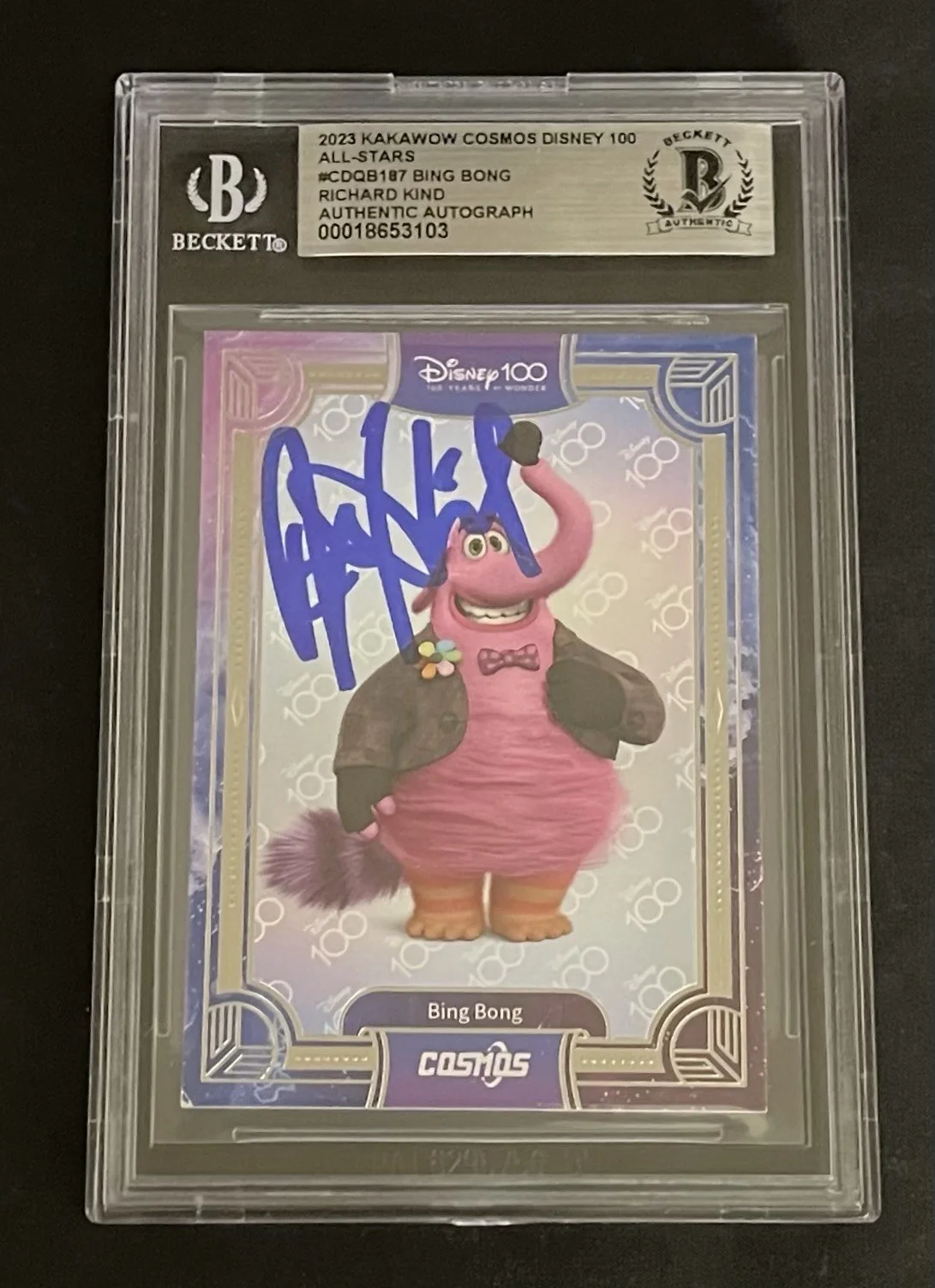 Richard Kind — Richard Kind BAS Signed Inside Out 2023 Kakawow Disney Card Autographed Slabbed, изображение 2