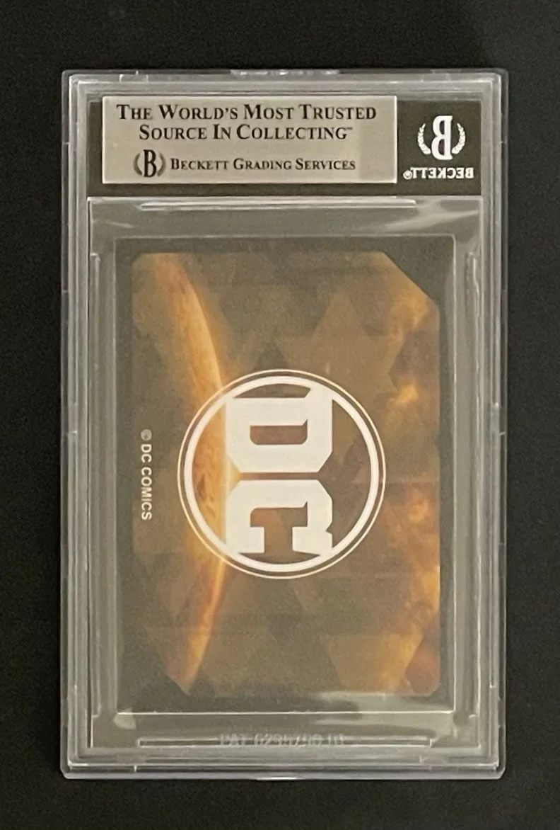 David Dastmalchian — David Dastmalchian Polka-Dot Man DC Comics BAS Signed Card Autographed Slabbed, image 3
