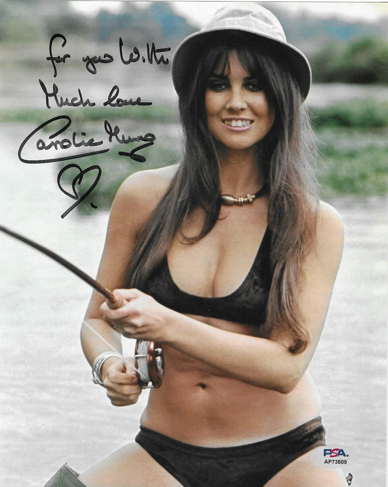 Caroline Munro — Caroline Munro PSA/DNA Signed 8x10 Photo Autographed James Bond Spy Who Loved Me
