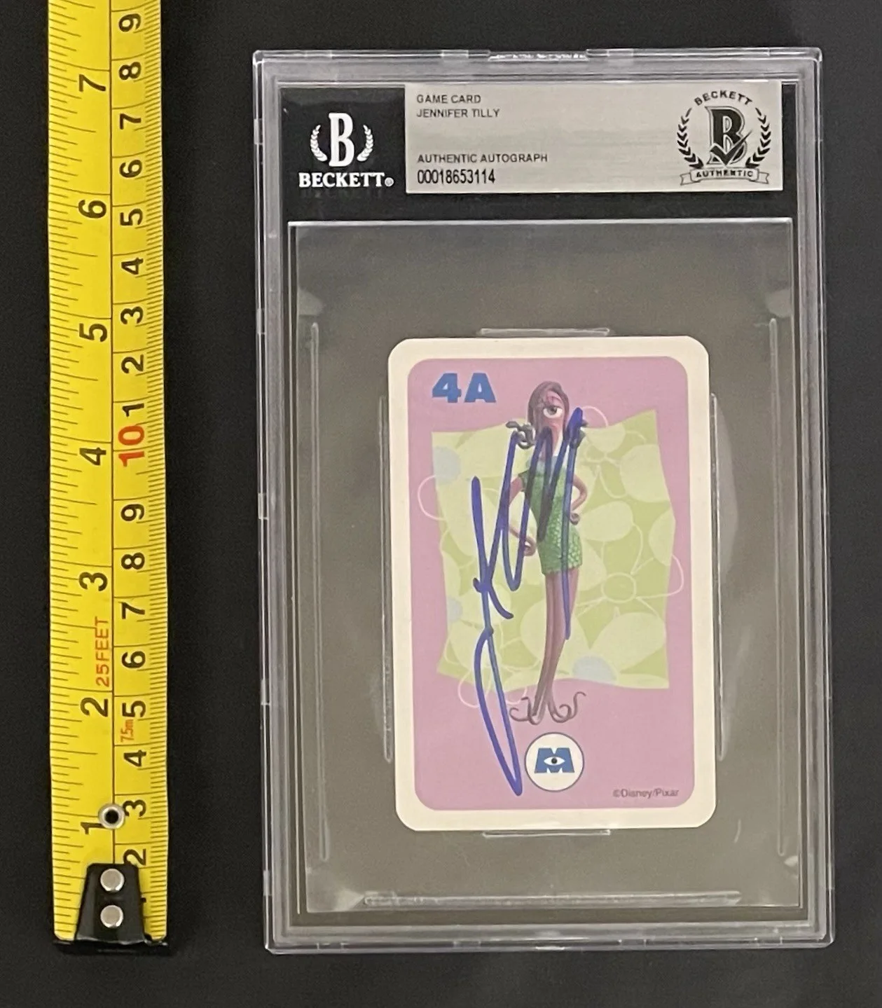 Jennifer Tilly — Jennifer Tilly BAS Signed Monster's Inc. Game Card Autographed Slabbed Celia, изображение 5