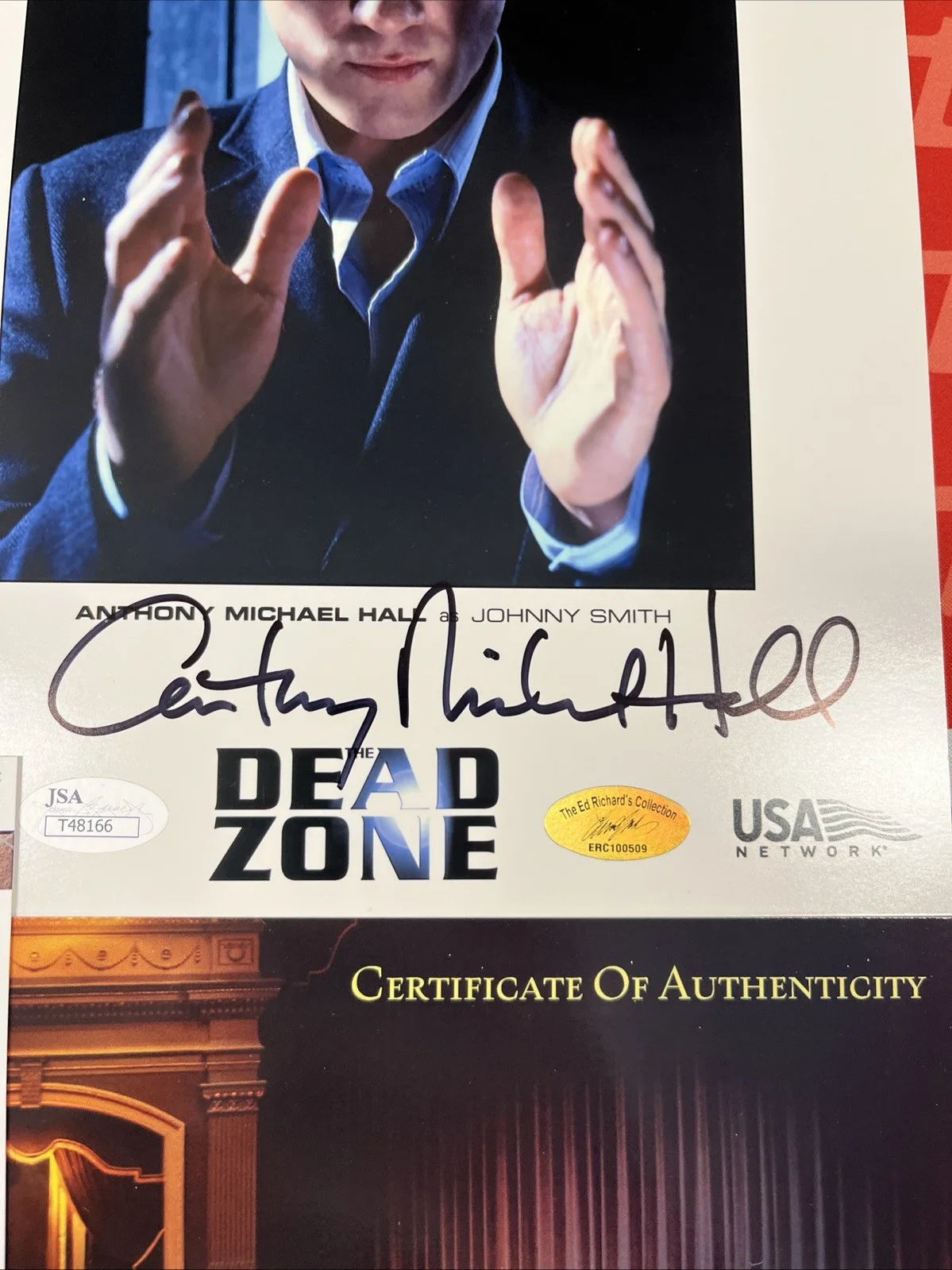 Anthony Michael Hall — ANTHONY MICHAEL HALL Dead Zone AUTOGRAPHED 8x10 PHOTO JSA Certified, image 2