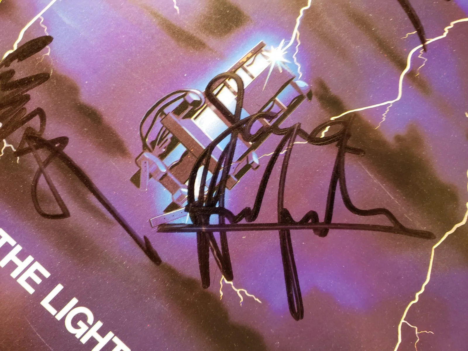 Metallica 4x Signed Ride The Lightning Album Record insert from the 1985 tour, image 3