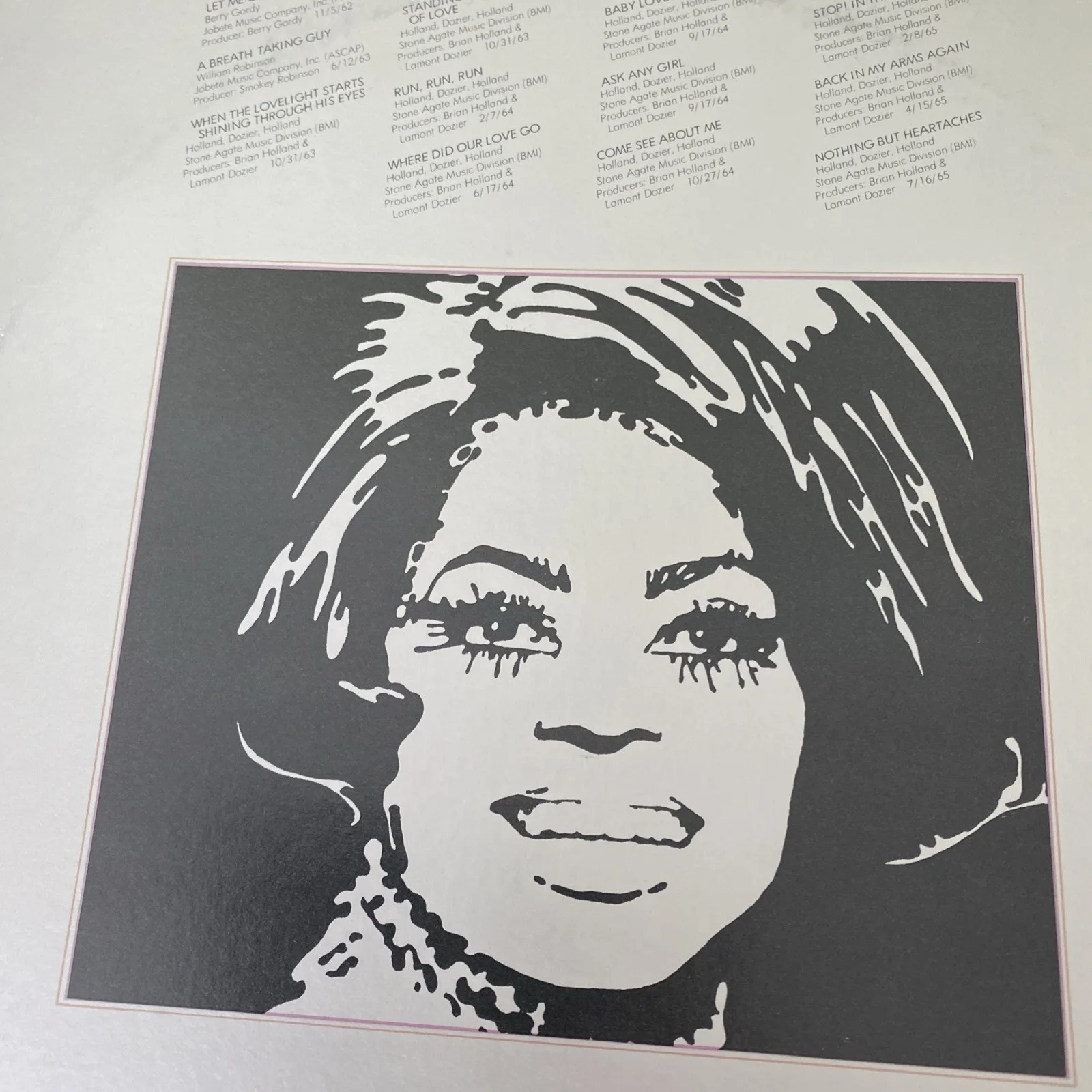 SUPREMES SIGNED LP ALBUM DIANA ROSS COA Great Gift @33, изображение 4