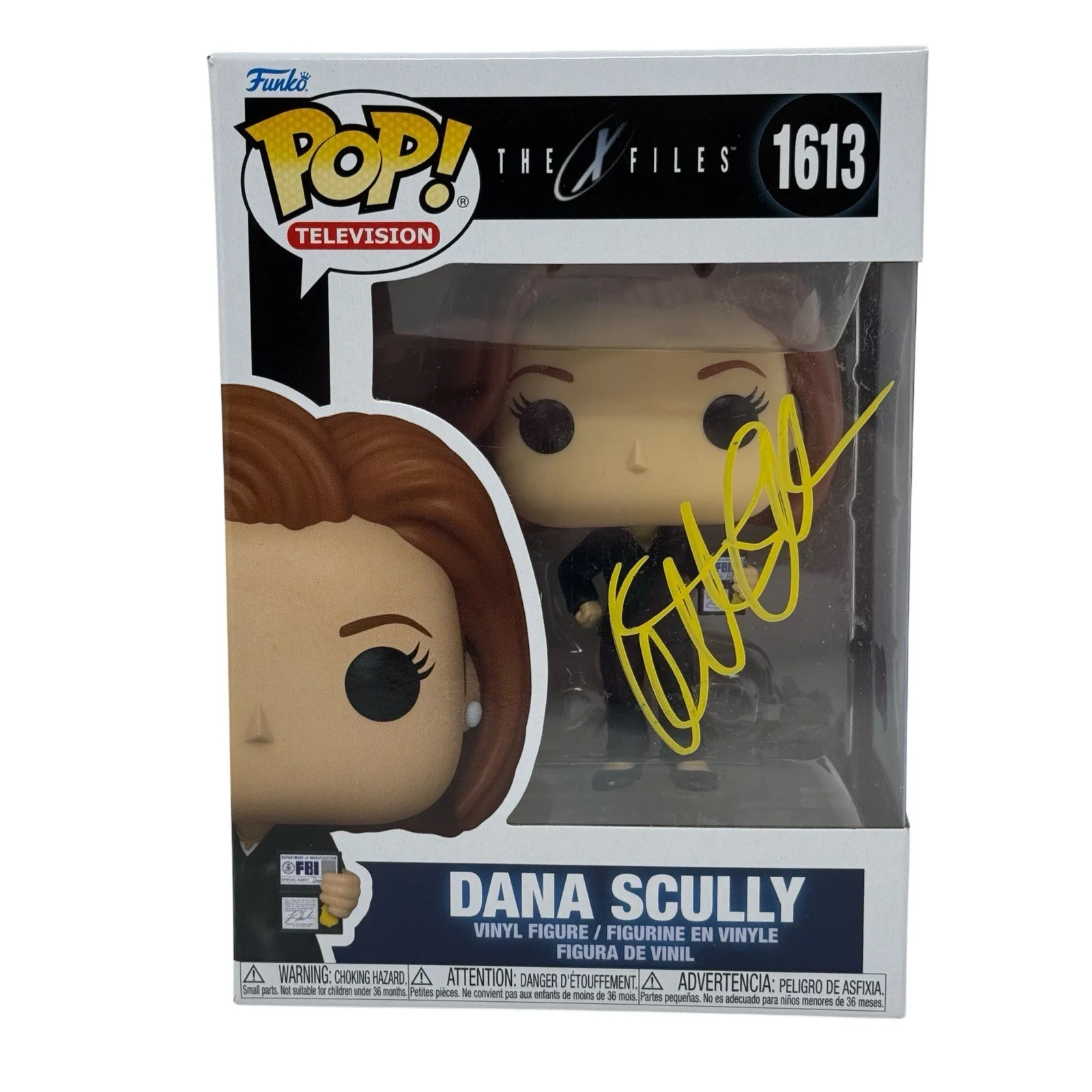 Gillian Anderson — Gillian Anderson Signed The X-Files Dana Scully Funko Pop 1613 Autograph BAS COA