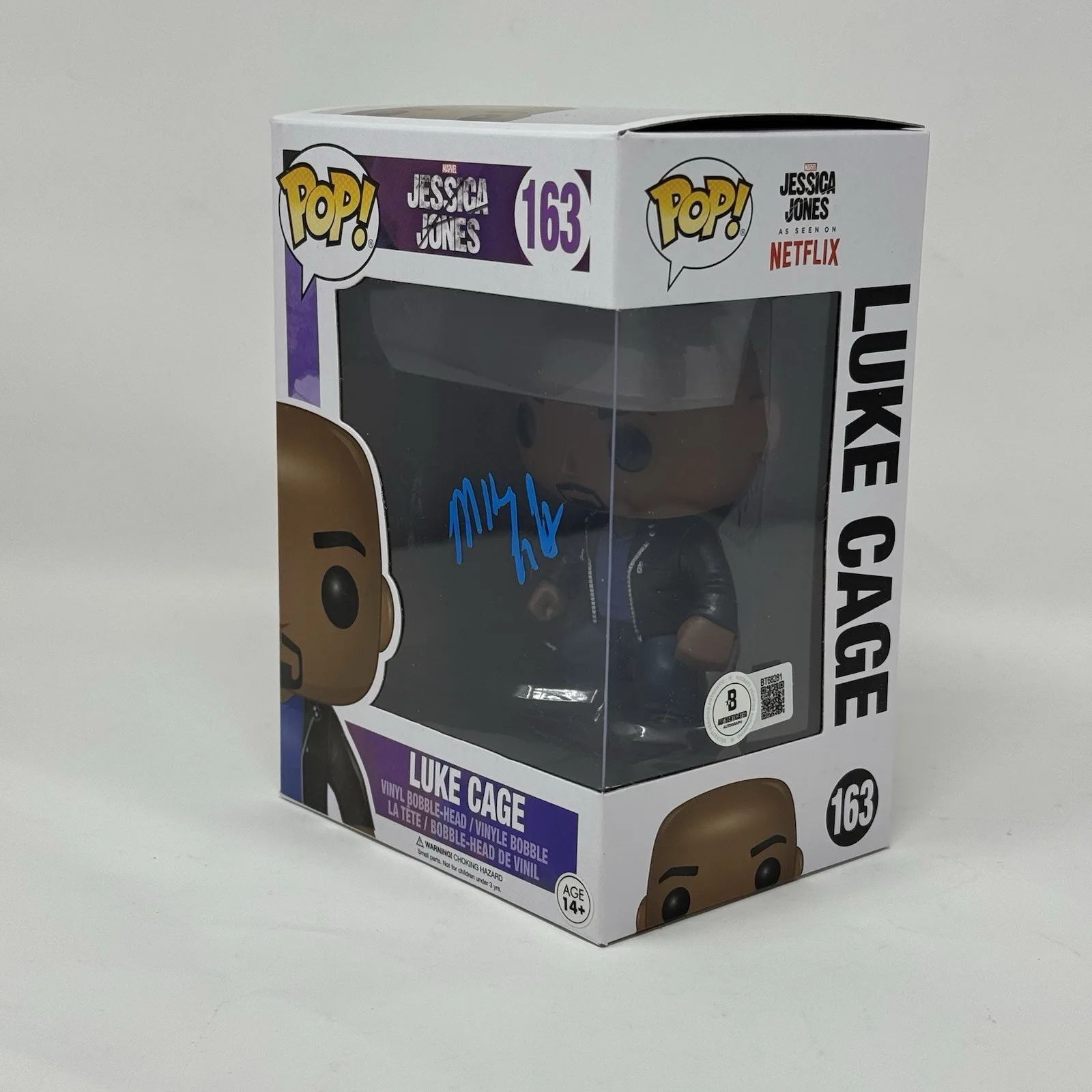 Mike Colter — Mike Colter Signed Marvel Jessica Jones Luke Cage Funko Pop Autograph Beckett, image 3