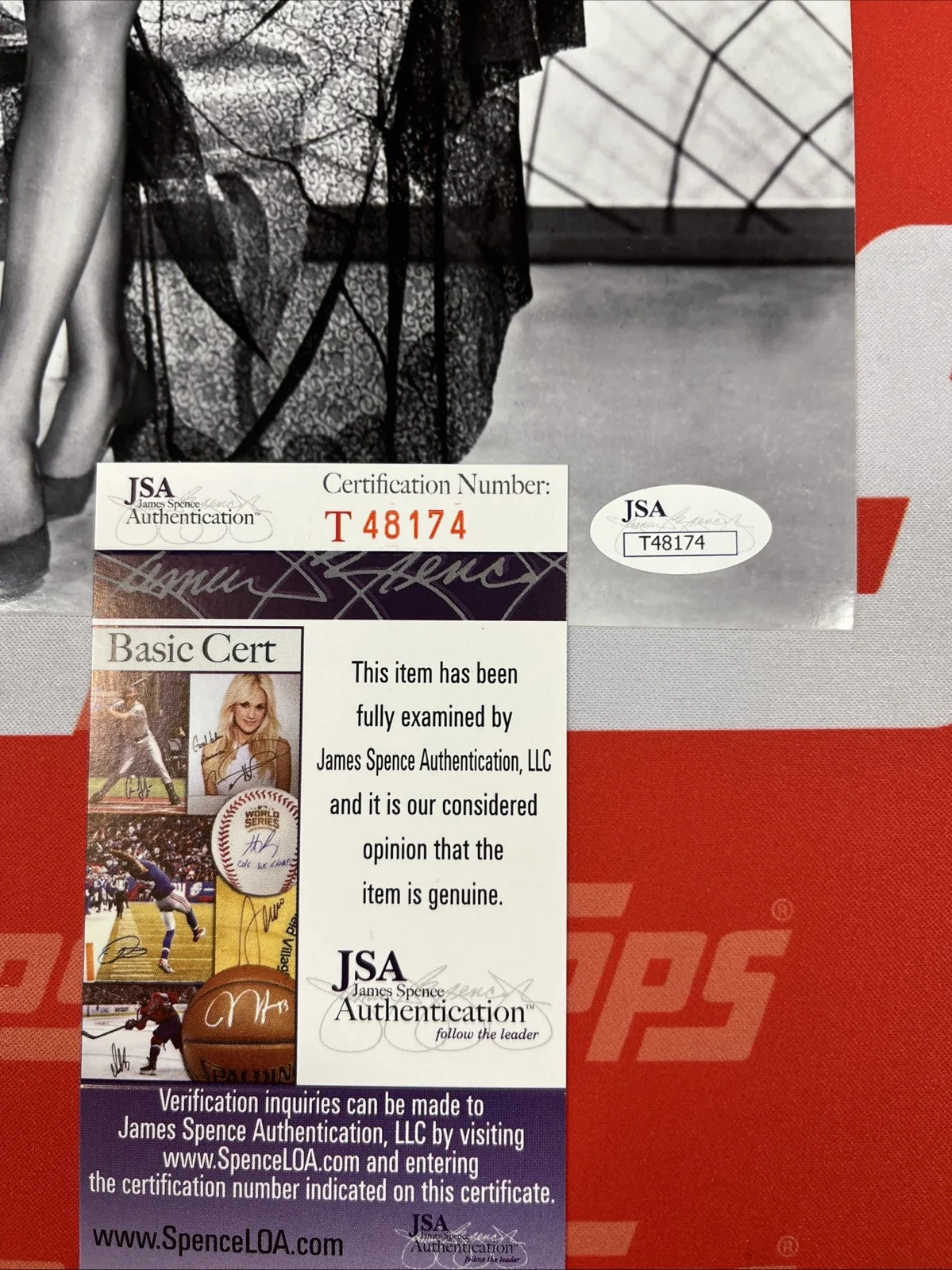 SEE TITLE — ANGIE DICKINSON Autographed 8x10 Photo JSA Authenticated, image 3