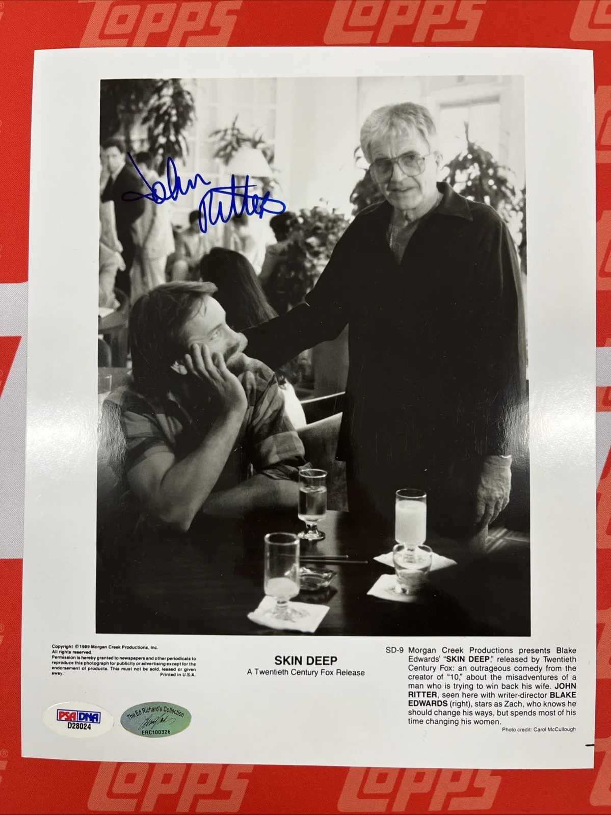 John Ritter — John Ritter Autograph Picture Photograph Photo PSA Certified Authenticated