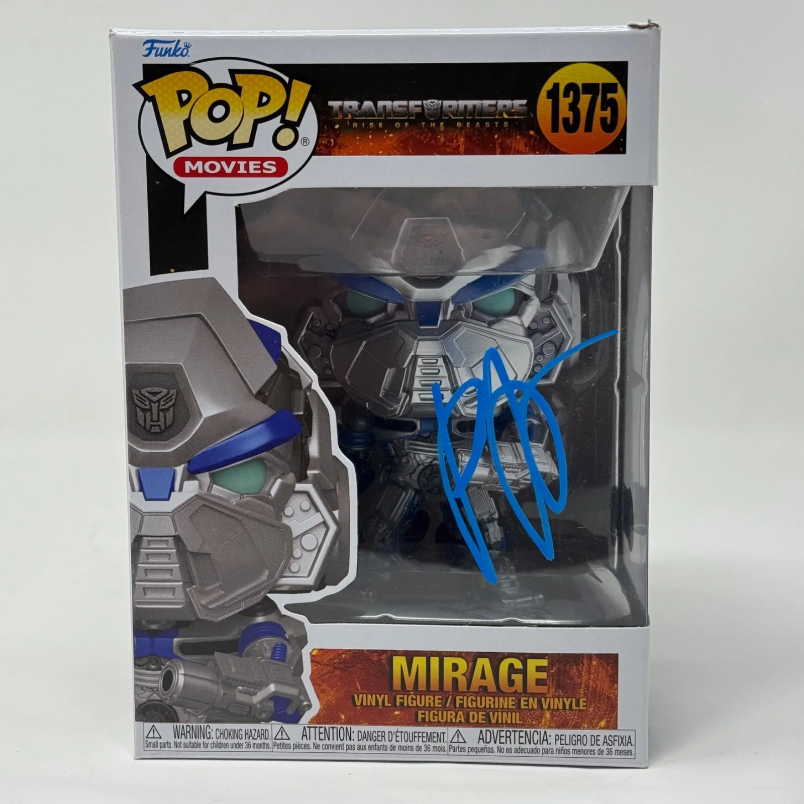 Pete Davidson — Pete Davidson Signed Transformers Mirage Funko Pop 1735 Autograph Beckett COA, image 2