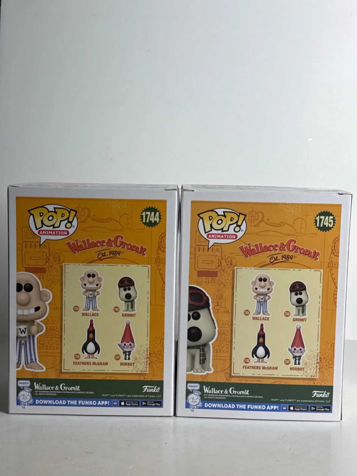 Nick Park — Nick Park & Merlin Crossingham Signed Funko Set Of 2 Wallace & Gromit PSA, image 3
