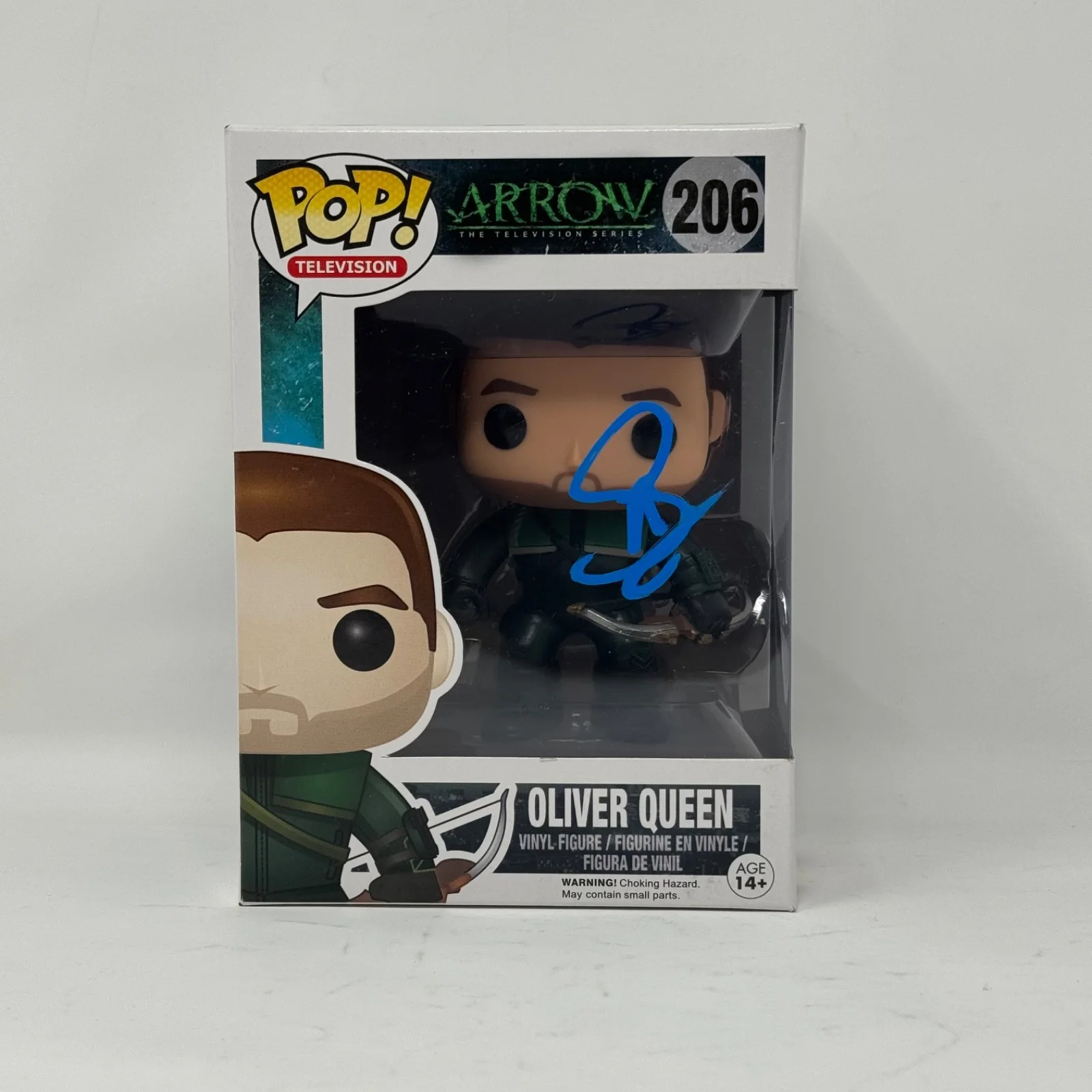 Stephen Amell — Stephen Amell Signed Arrow Oliver Queen Funko Pop #206 Autograph Beckett COA, изображение 3