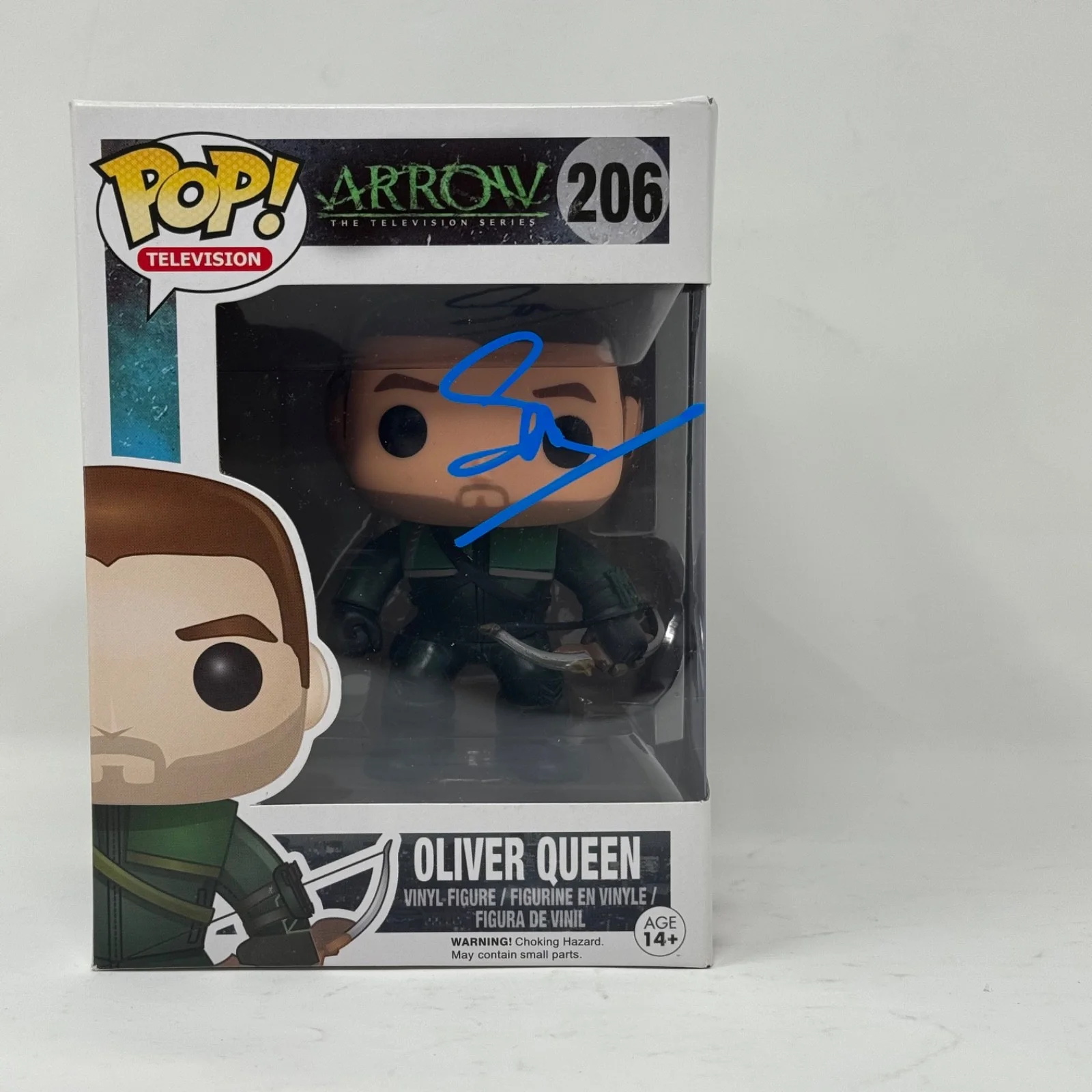 Stephen Amell — Stephen Amell Signed Arrow Oliver Queen Funko Pop #206 Autograph Beckett COA, изображение 2