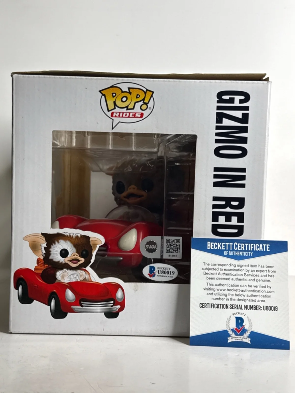 Howie Mandel — Howie Mandel Joe Dante Signed Gremlins Gizmo In Red Car Funko #71 BAS U80019, image 2