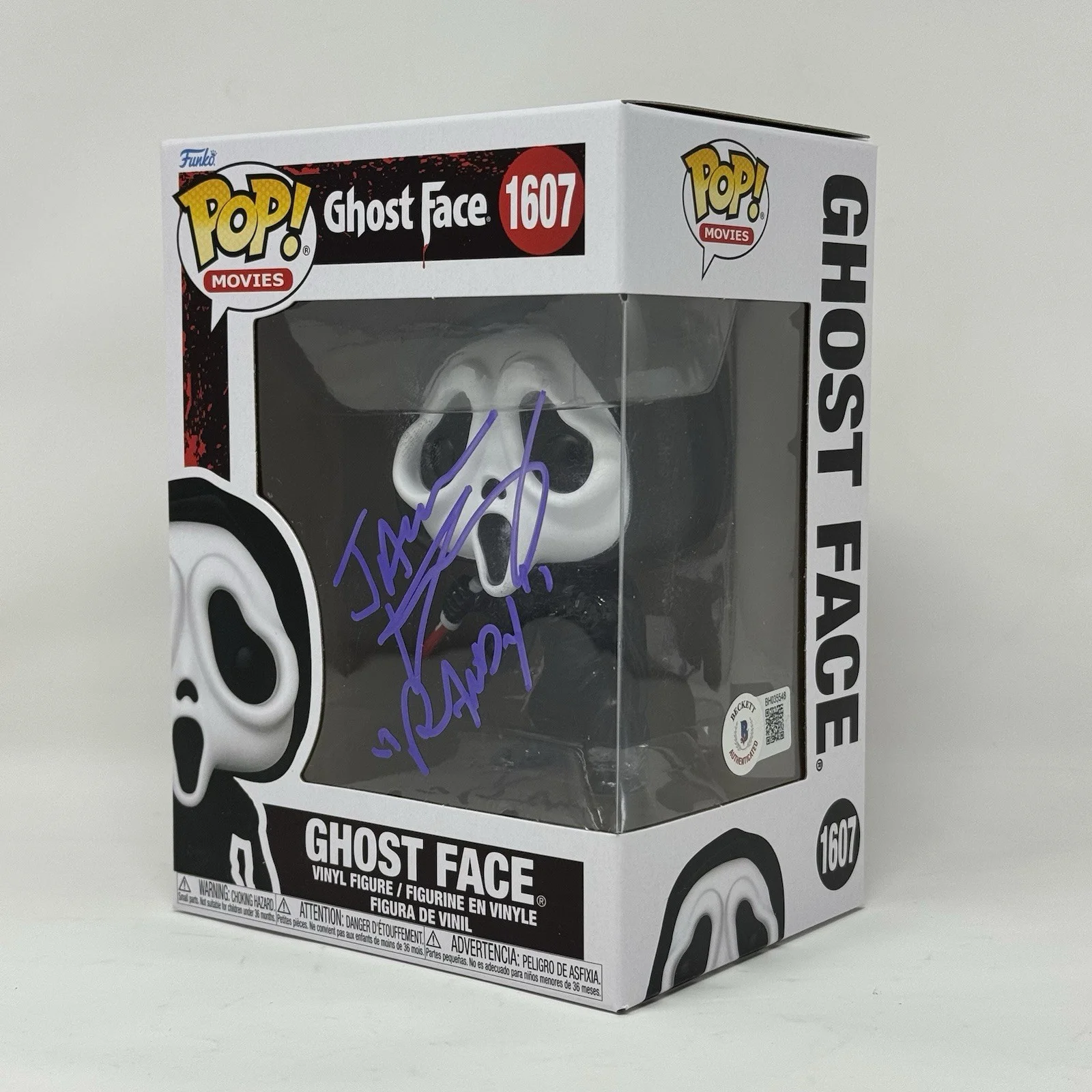 Jamie Kennedy — Jamie Kennedy Signed Scream Ghost Face Funko Pop Autograph Randy Beckett COA, image 3