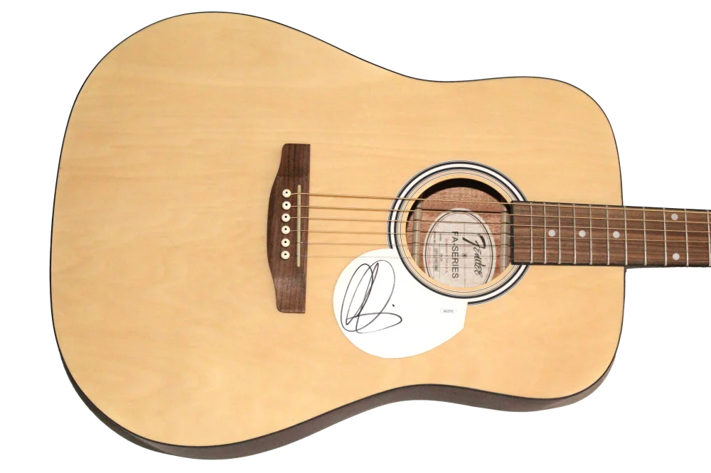 Adam Levine — Adam Levine Maroon 5 Signed Autograph Fender Acoustic Guitar Overexposed JSA COA