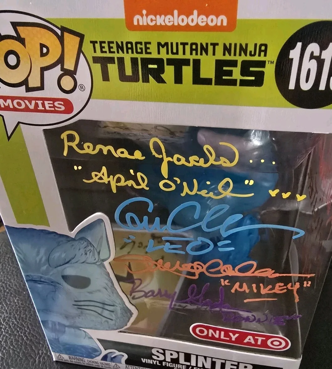 1986 Animated Series Cast — FIVE 1987 Ninja Turtle Cast Autographs SPIRIT SPLINTER + Kevin Clash 1990s, image 2