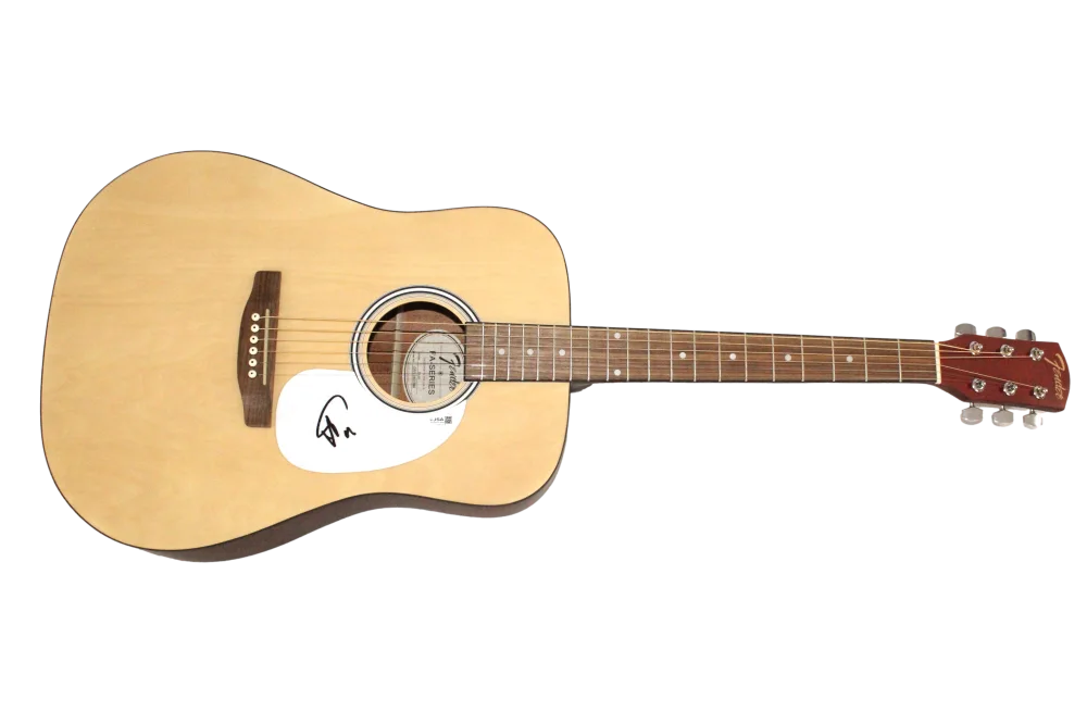 Trey Anastasio — Trey Anastasio Phish Signed Autograph Fender Acoustic Guitar - Junta w/ JSA COA, image 2