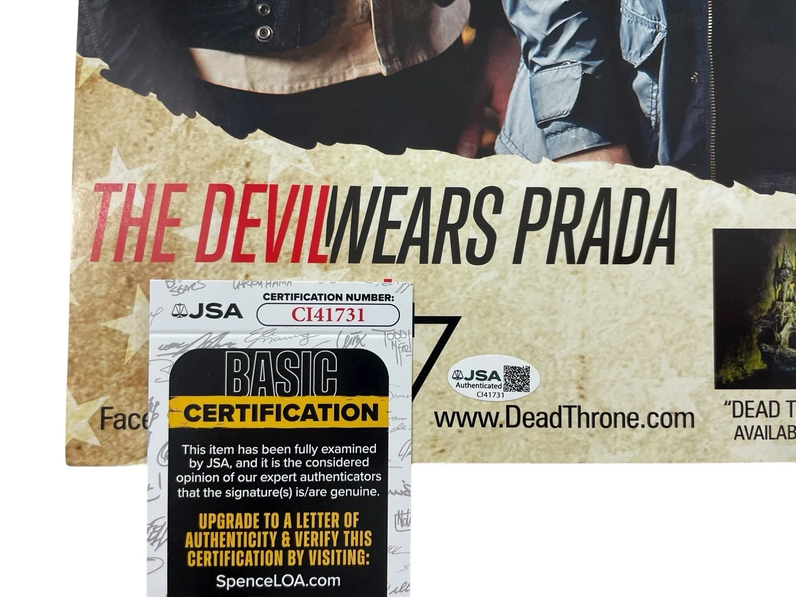 The Devil Wears Prada Signed Rockstar Mayhem Festival Promo Poster Dead Throne, изображение 2