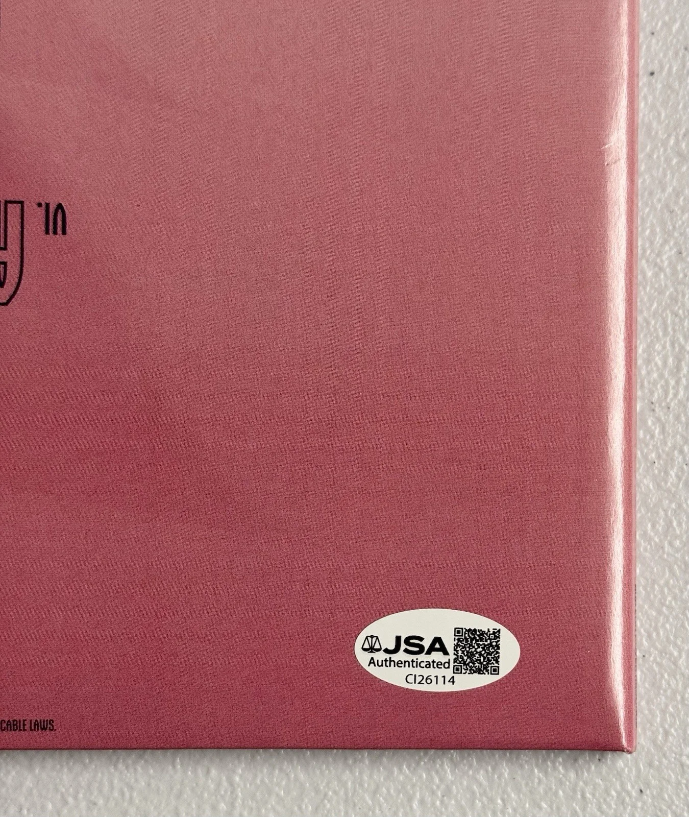 AFI Silver Bleeds the Black Sun COVER Jacket SIGNED Vinyl Autographed JSA COA, image 3