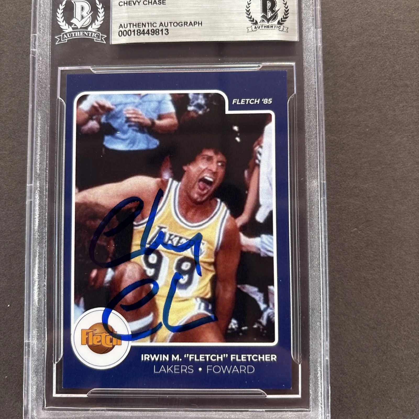 Chevy Chase — Chevy Chase Autographed Signed Fletch 85 Trading Card - Beckett, image 3