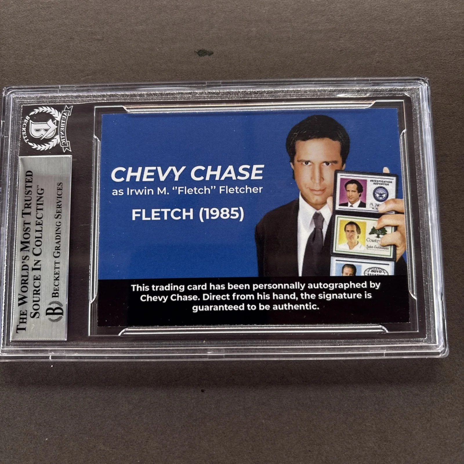 Chevy Chase — Chevy Chase Autographed Signed Fletch 85 Trading Card - Beckett, image 5
