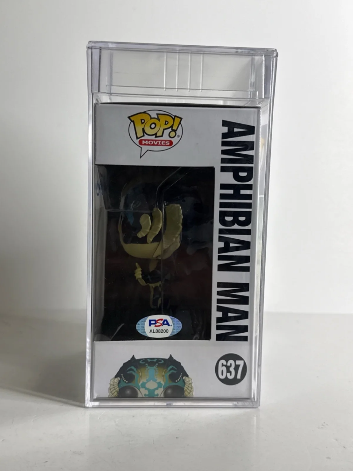 Guillermo Del Toro — Guillermo Del Toro Signed Amphibian Man Funko #637 Gem Mt 10 PSA AL08200, изображение 2