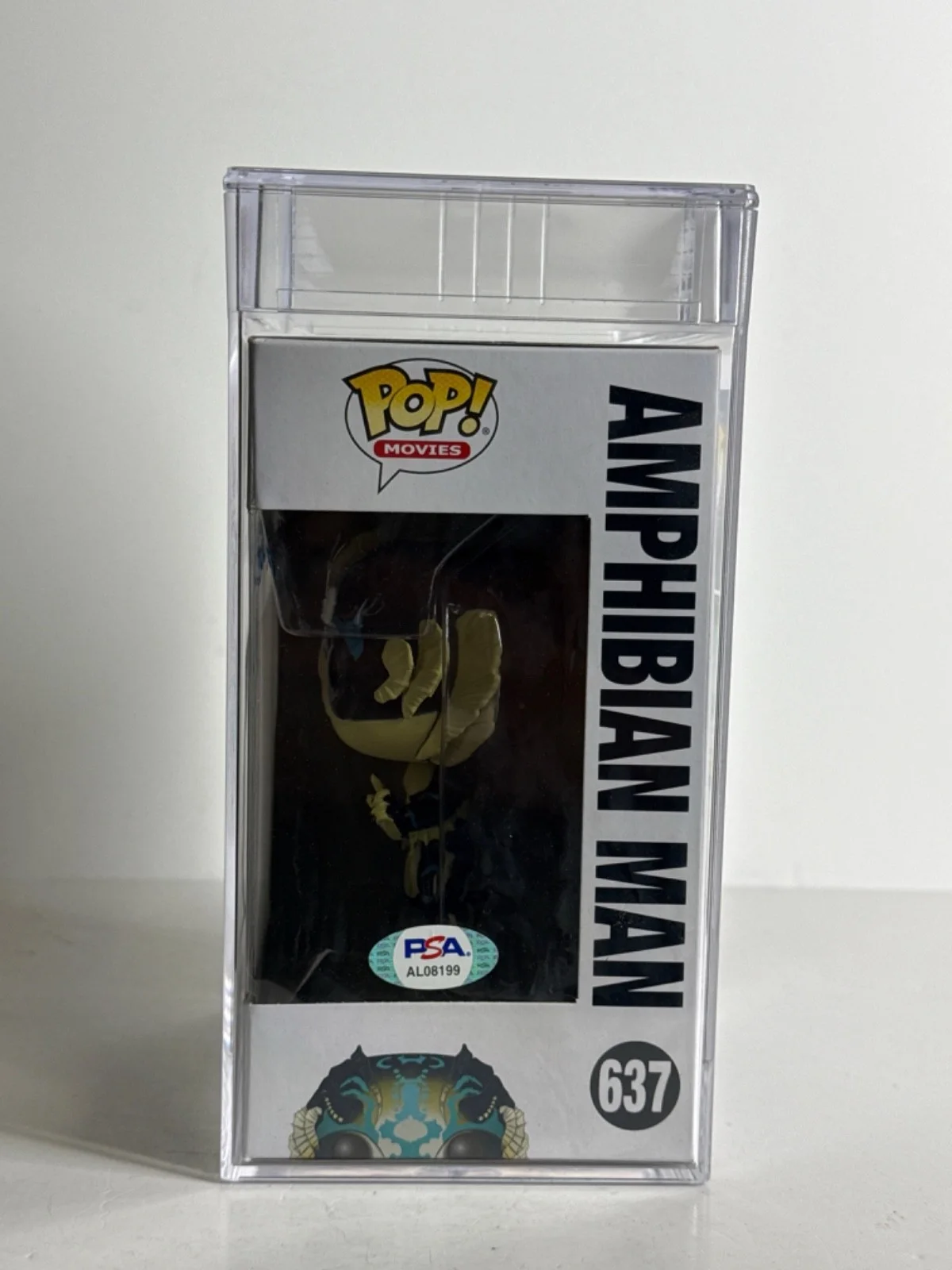 Guillermo Del Toro — Guillermo Del Toro Signed Amphibian Man Funko #637 Gem Mt 10 PSA AL08199, изображение 2