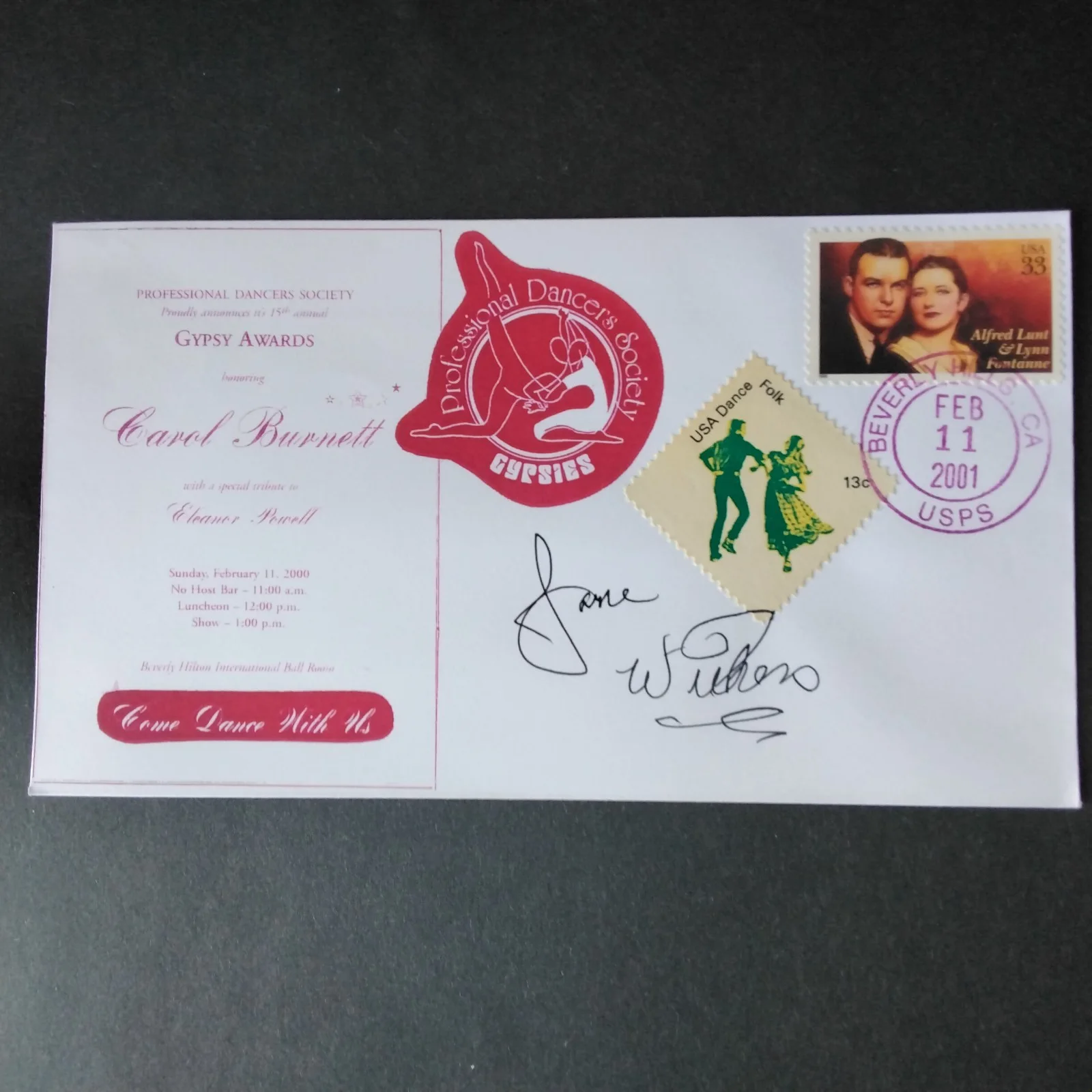 Jane Withers SIGNED Envelope 30s Movie TV Child Actress Bright Eyes Josephine, изображение 3