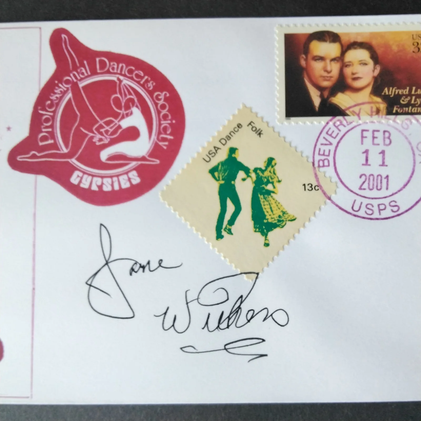 Jane Withers SIGNED Envelope 30s Movie TV Child Actress Bright Eyes Josephine, изображение 4