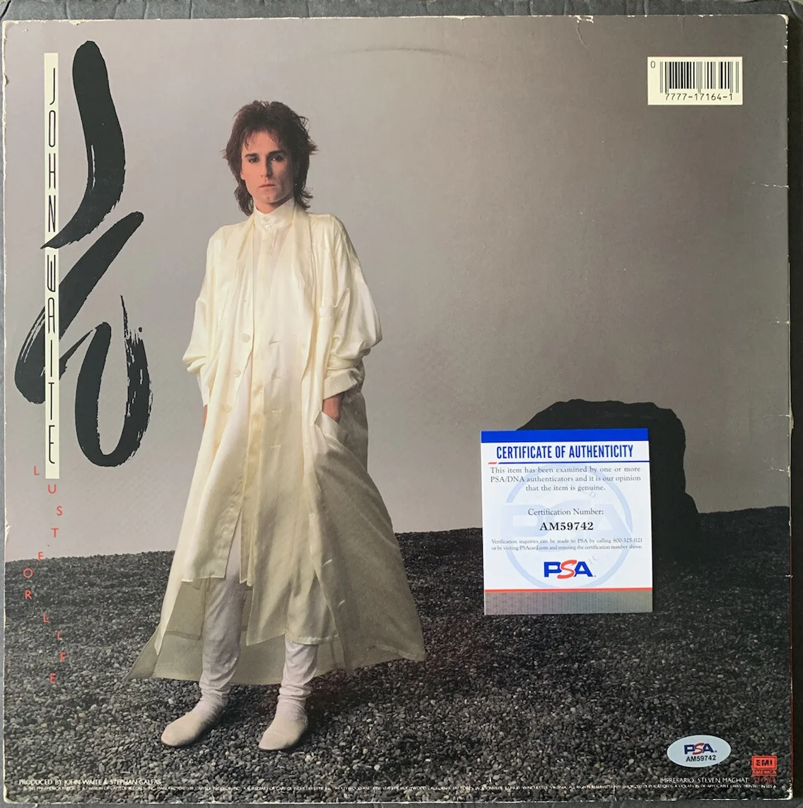 JOHN WAITE SIGNED MASK OF SMILES VINYL AUTOGRAPHED PSA/DNA COA, image 2