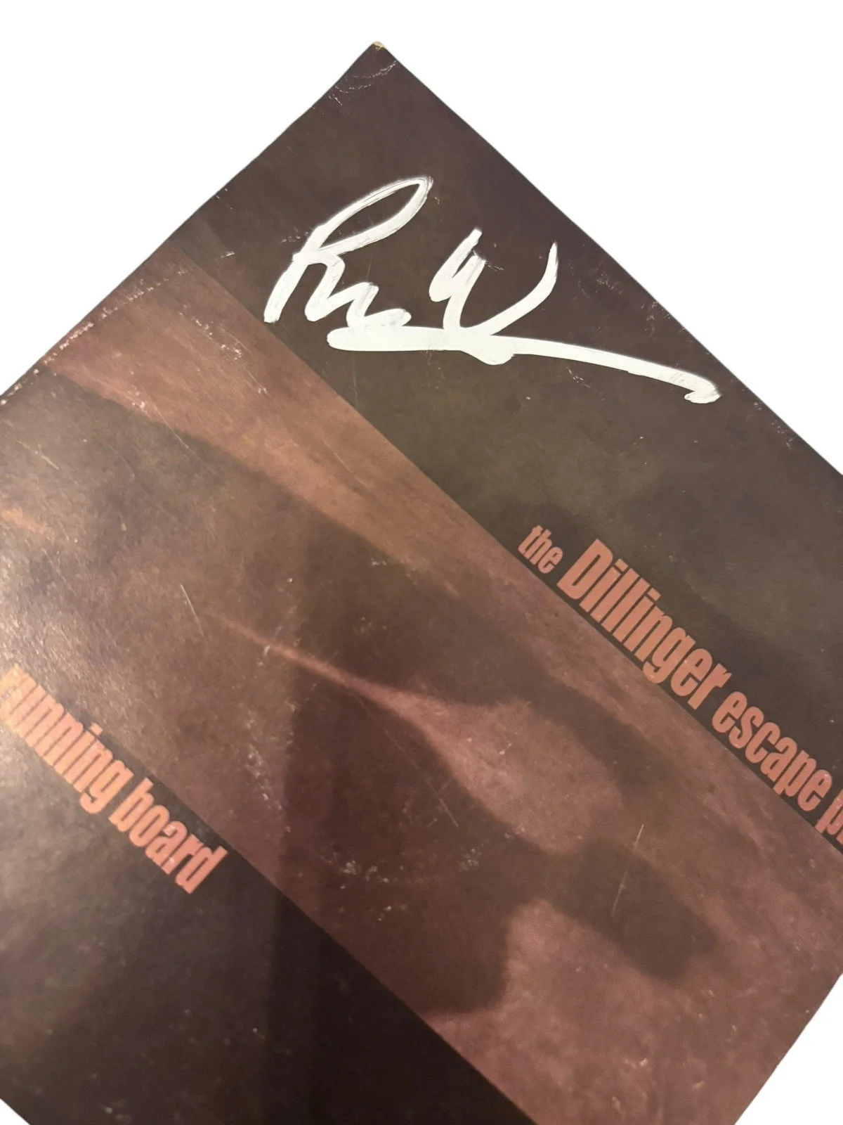 BEN WEINMAN DILLINGER ESCAPE PLAN SIGNED AUTOGRAPH UNDER RUNNING BOARD FRAMED CD, image 4