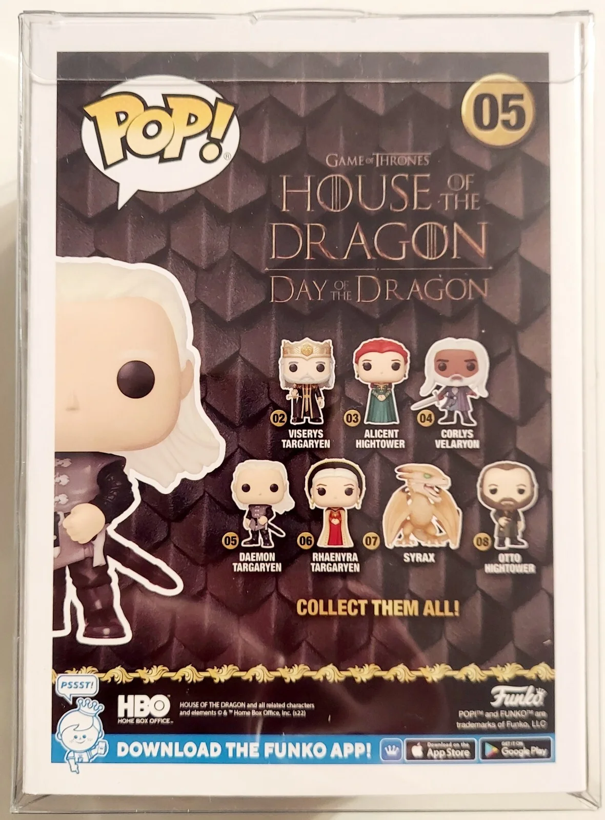 MATT SMITH SIGNED AUTOGRAPHED FUNKO POP HOUSE OF THE DRAGON DAEMON TARGARYEN COA, изображение 2