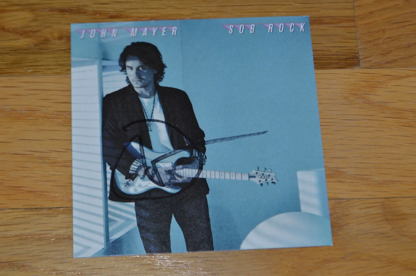 John Mayer Autographed " SOB Rock " 4x4 CD Insert with COA ~ 2021, image 2