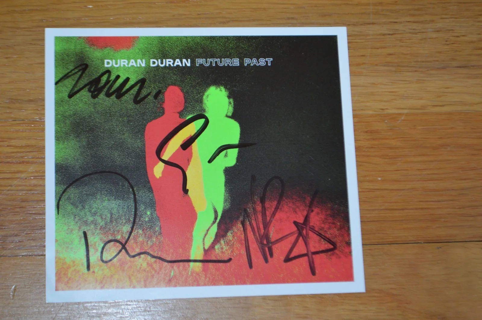 Duran Duran Autographed "Future Past" 5x5 CD Insert with COA ~ 2021 Entire Band, image 4