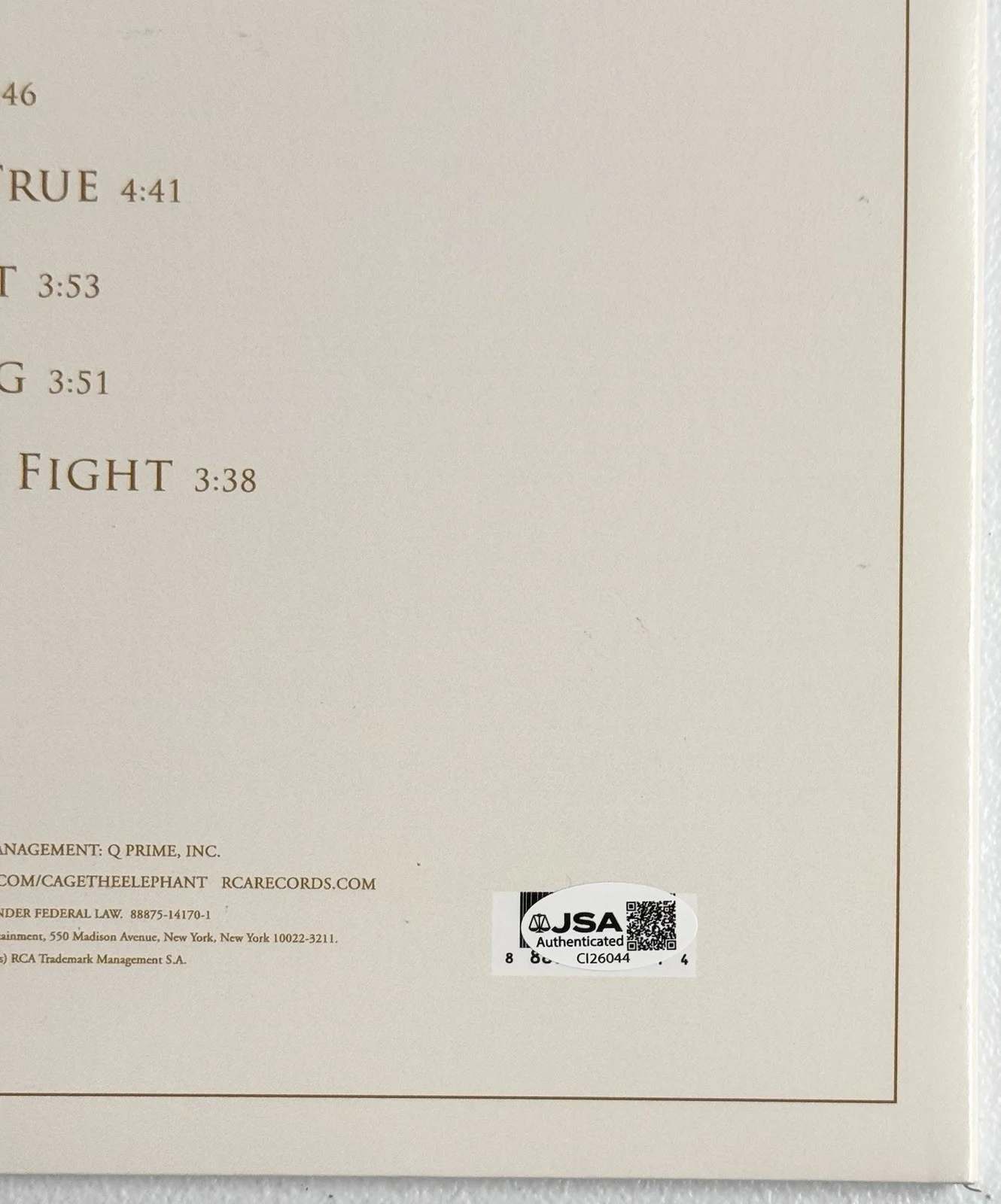 Cage The Elephant Signed Tell Me I’m Pretty Vinyl JSA COA Matt +5 Whole Band, изображение 3
