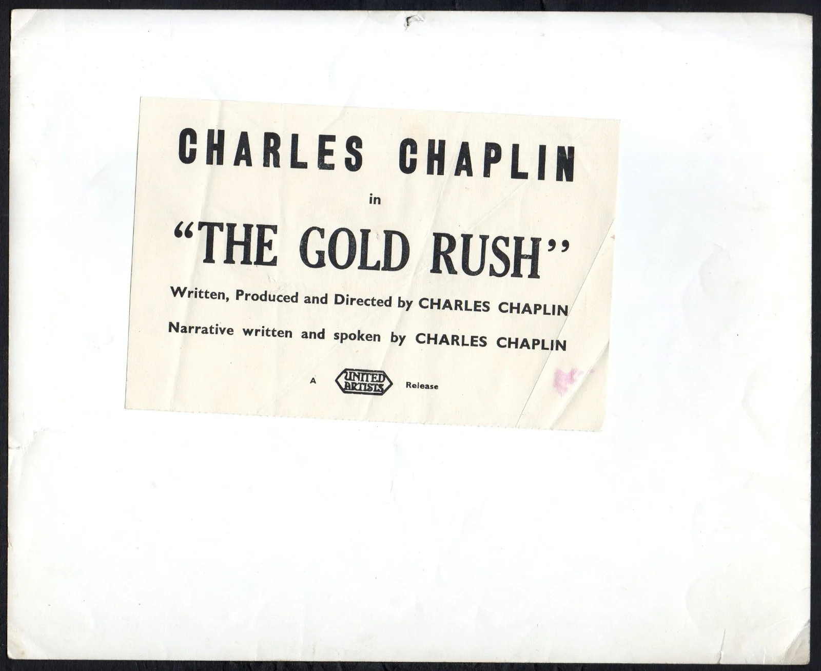GOLD RUSH 1925 Charles Chaplin 10x8 STILL #272, image 2