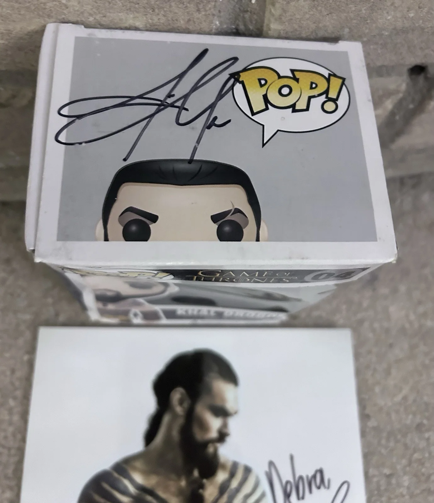 Jason Momoa — GAME OF THRONES JASON MOMOA Signed 8x10 Photo & Funko Pop / Autograph Khal Drogo, изображение 4