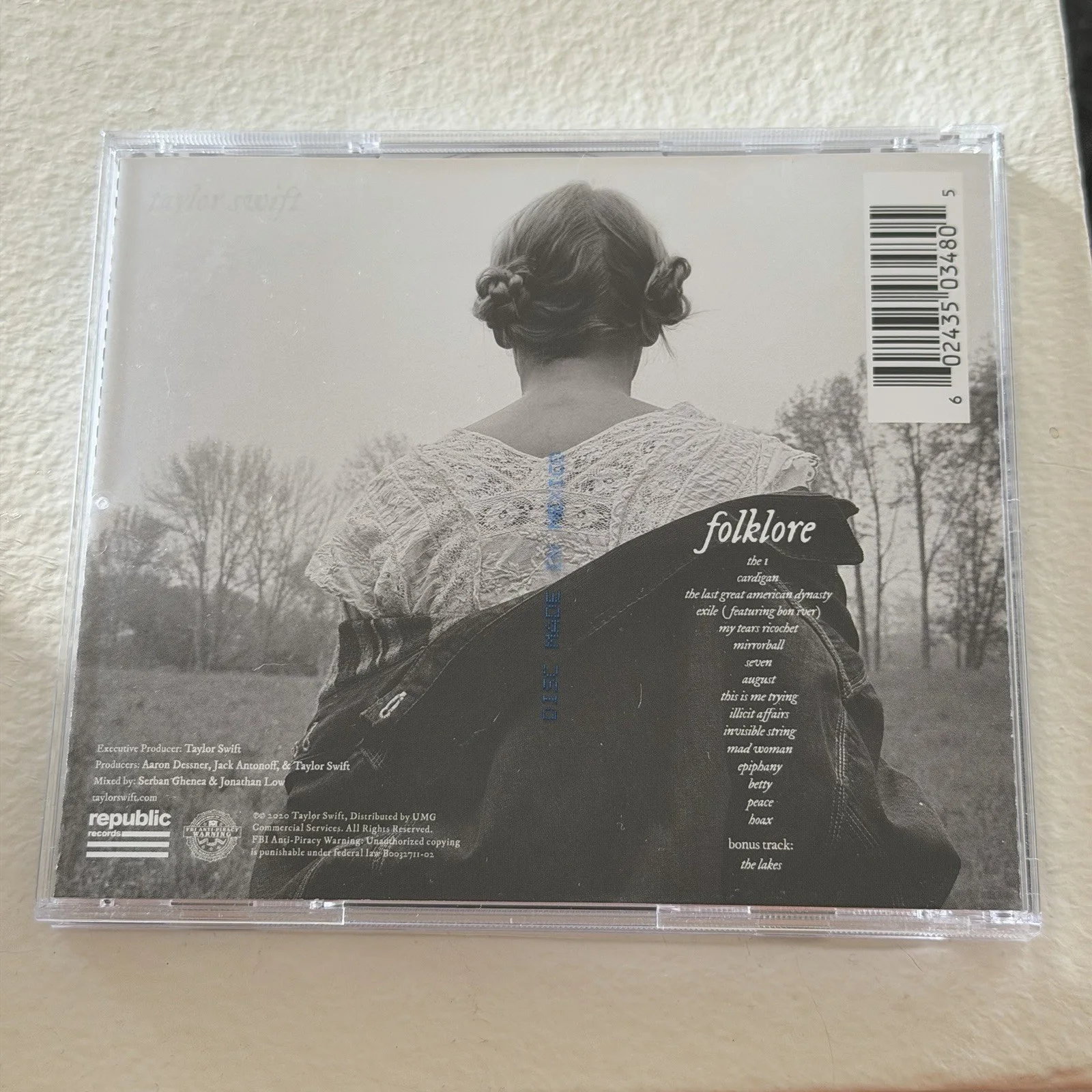 Taylor Swift Folklore CD Signed Authentic Autograph - DETACHED HEART, image 4