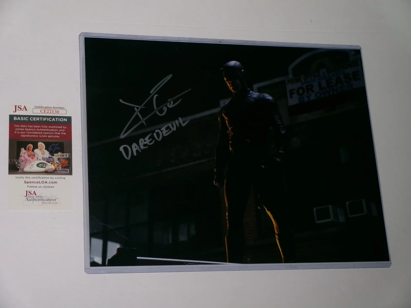 Charlie Cox — Daredevil Charlie Cox 11x14 Color Photo SIGNED JSA CERT