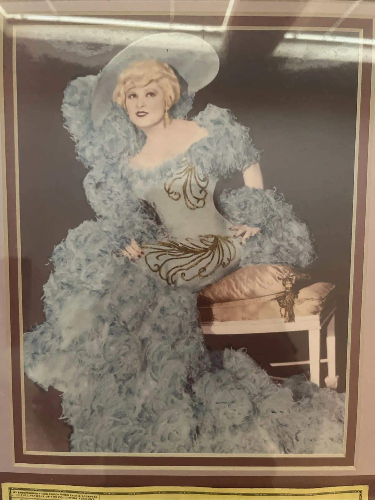 Mae West Signed Check With Photo And Seal Of Authenticity, image 5