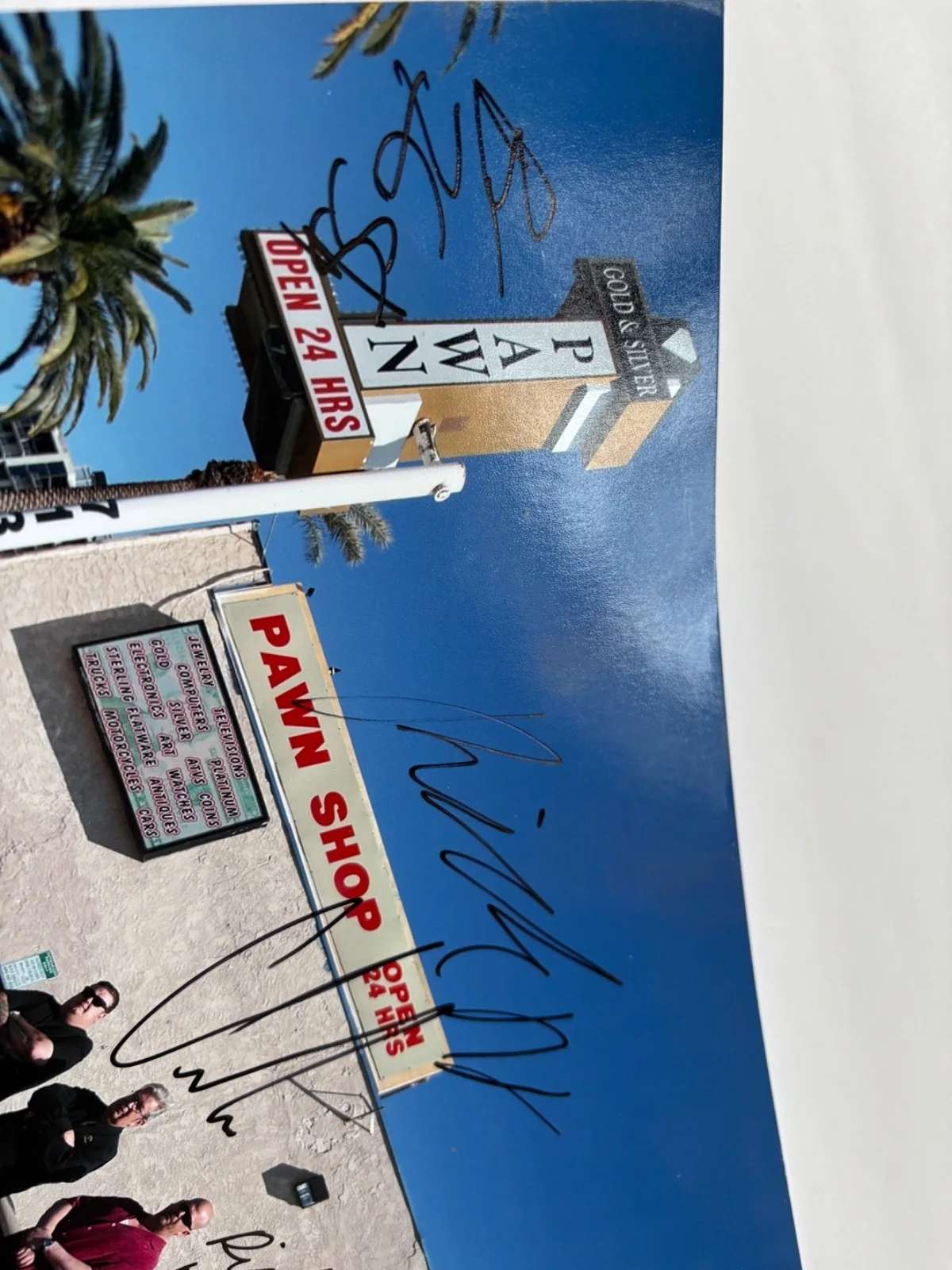 PAWN STARS CAST SIGNED 8X10 PHOTO RICK HARRISON OLD MAN BIG HOSS CHUMLEE TV BAS, изображение 3