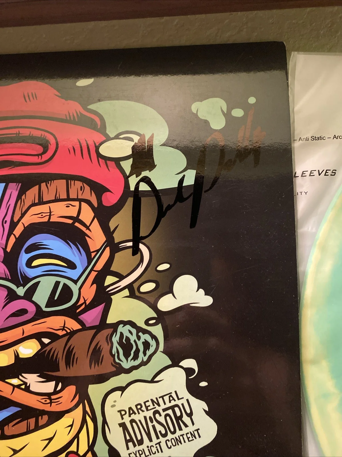 Mickey Diamond Smoke Face Signed Autographed Vinyl Record LP, image 2