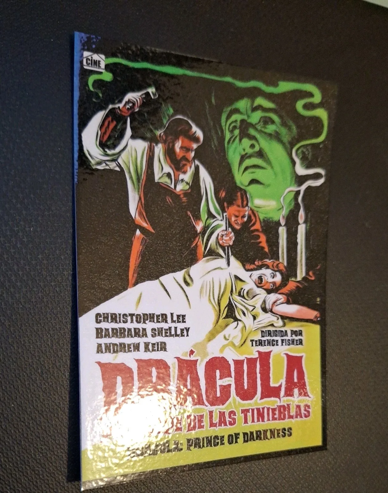 1966 Dracula Prince of Darkness Christopher Lee Modern Art Collectable Postcard, изображение 2