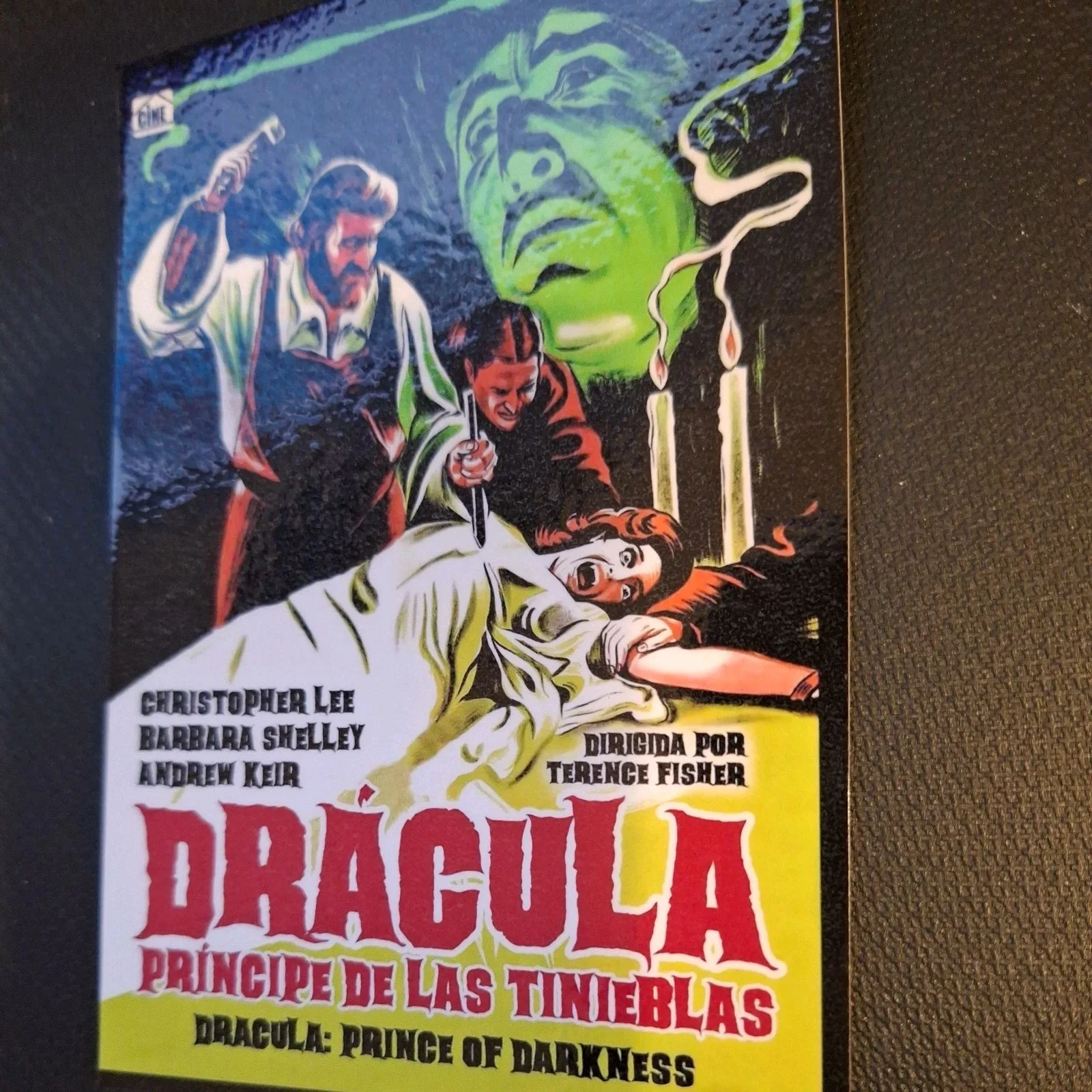 1966 Dracula Prince of Darkness Christopher Lee Modern Art Collectable Postcard, изображение 3