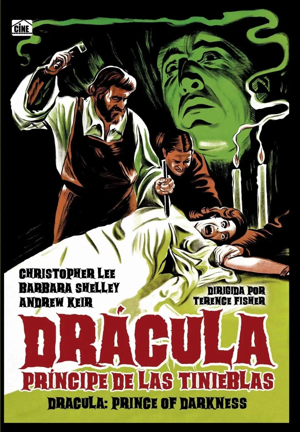 1966 Dracula Prince of Darkness Christopher Lee Modern Art Collectable Postcard, изображение 5