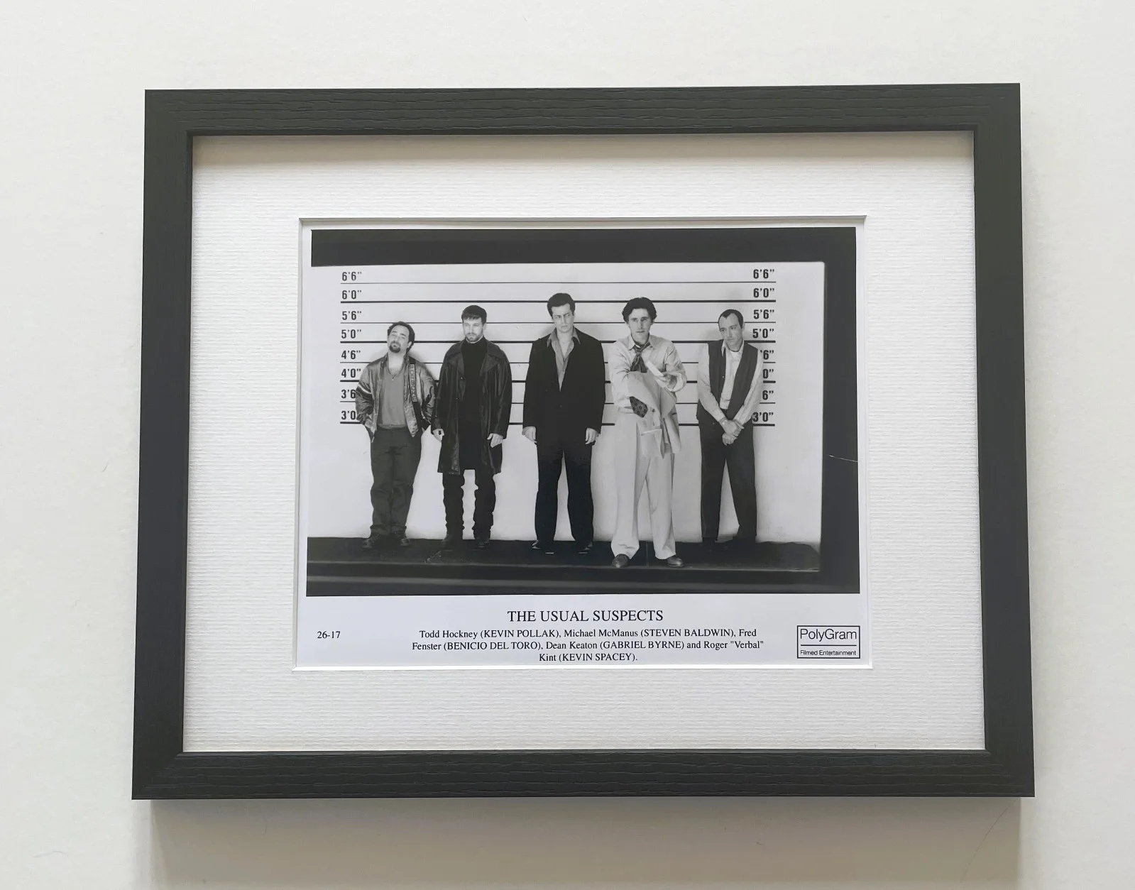 The Usual Suspects Photo Original Framed 8X10 Inch B&W Publicity Still, изображение 2